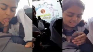 Student Blowjob – School Bus In Student Deepthroat